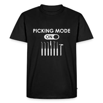 Lock Picking On Lockpicking Locksmith Design - Men's Premium Organic T-Shirt - black - Front - Nico (187cm)
