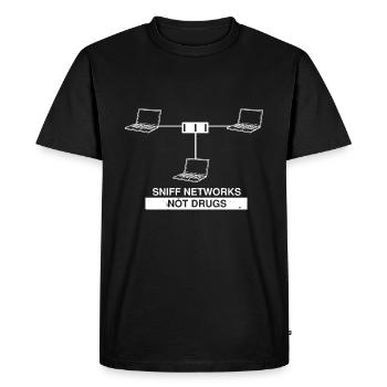 Cybersecurity Design for Hackers and Cyber Security - Men's Premium Organic T-Shirt - black - Front - Nico (187cm)