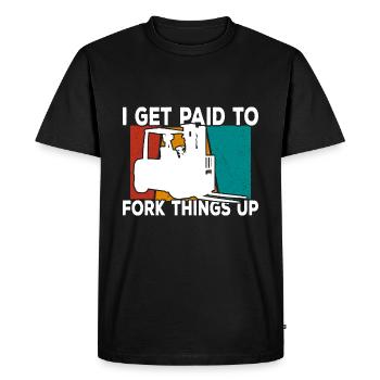 Forklift Driver Forklift Operator - Men's Premium Organic T-Shirt - black - Front - Nico (187cm)