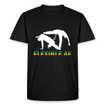 Arts martiaux brésiliens pour instruments de capoeira - T-shirt Premium bio Homme - noir - Devant - Nico (187cm)