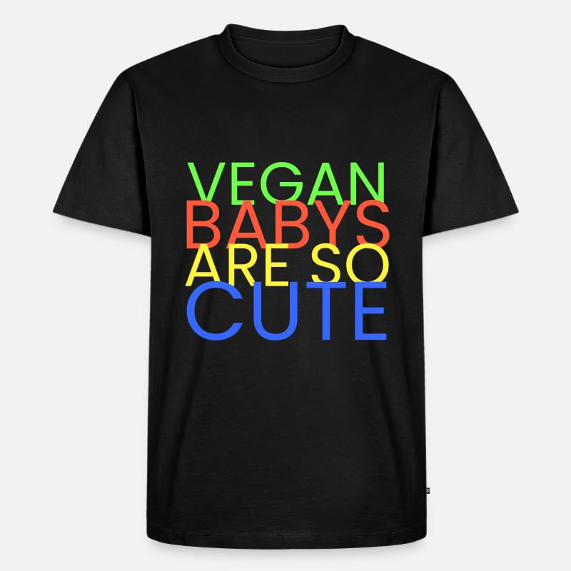 Vegane Babies sind so süß - Männer Premium Bio T-Shirt - Schwarz