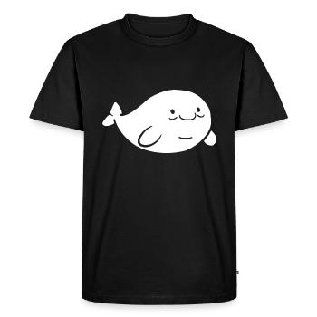 Dugong - Men's Premium Organic T-Shirt - black - Front - Nico (187cm)