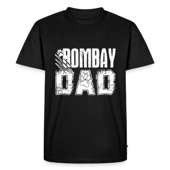 Bombay Bombay Cat Dad - Men's Premium Organic T-Shirt - black - Front - Nico (187cm)