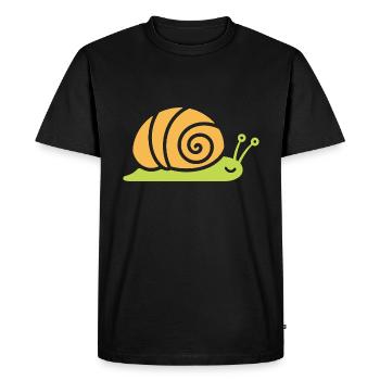 Snail - Men's Premium Organic T-Shirt - black - Front - Nico (187cm)