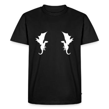Dragon Dragon Pattern - Men's Premium Organic T-Shirt - black - Front - Nico (187cm)