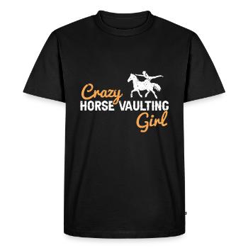 Conception de voûte et conception de chevaux de voûte - T-shirt Premium bio Homme - noir - Devant - Nico (187cm)
