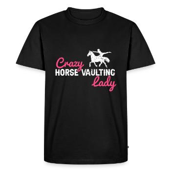 Conception de voûte et conception de chevaux de voûte - T-shirt Premium bio Homme - noir - Devant - Nico (187cm)