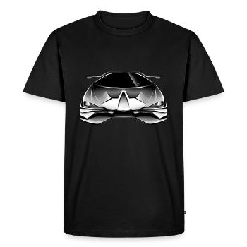 Voiture noir blanc - T-shirt Premium bio Homme - noir - Devant - Nico (187cm)