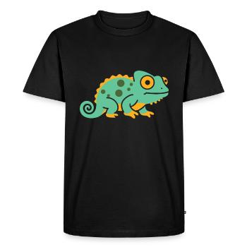 chameleon - Men's Premium Organic T-Shirt - black - Front - Nico (187cm)