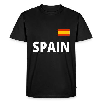 Espagne Vacances Vacances d’été T-Shirt Idée Cadeau - T-shirt Premium bio Homme - noir - Devant - Nico (187cm)