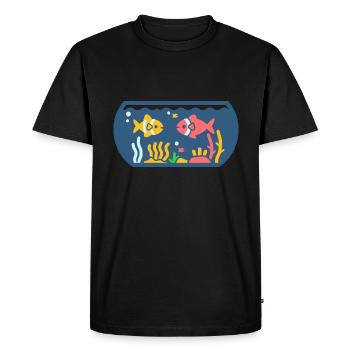 aquarium - T-shirt Premium bio Homme - noir - Devant - Nico (187cm)