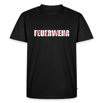 fire Department - Men's Premium Organic T-Shirt - black - Front - Nico (187cm)