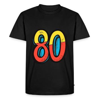 Bande dessinée de 80 numéros - T-shirt Premium bio Homme - noir - Devant - Nico (187cm)