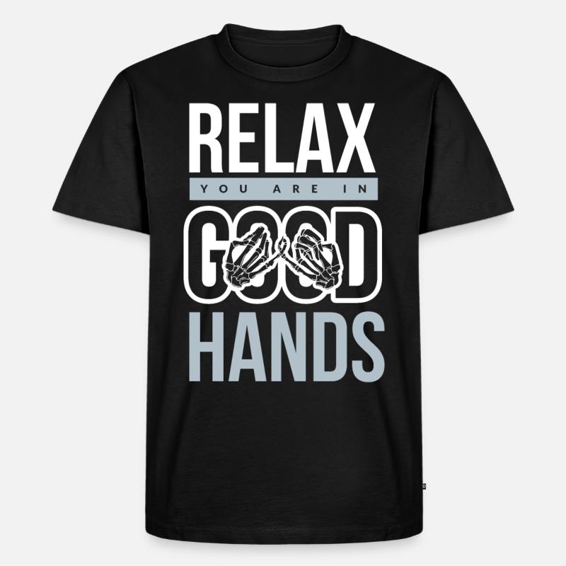 Physiotherapie - Männer Premium Bio T-Shirt - Schwarz