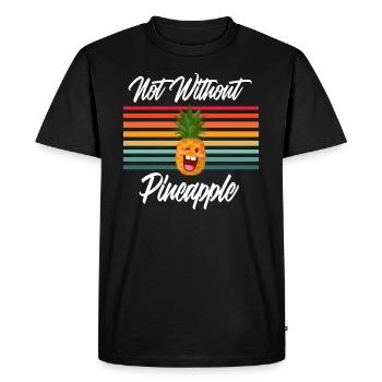 Not Without Pineapple - T-shirt Premium bio Homme - noir - Devant - Nico (187cm)