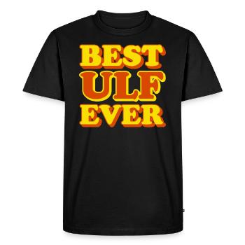 Ulf First Name Funny Gift - Men's Premium Organic T-Shirt - black - Front - Nico (187cm)