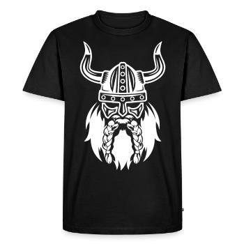 Vikings - Men's Premium Organic T-Shirt - black - Front - Nico (187cm)