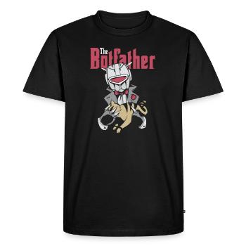 Cadeaux de robot robot Botfather - T-shirt Premium bio Homme - noir - Devant - Nico (187cm)