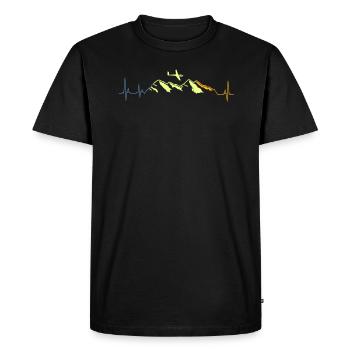 Glider pilots hobby pilot glider - Men's Premium Organic T-Shirt - black - Front - Nico (187cm)