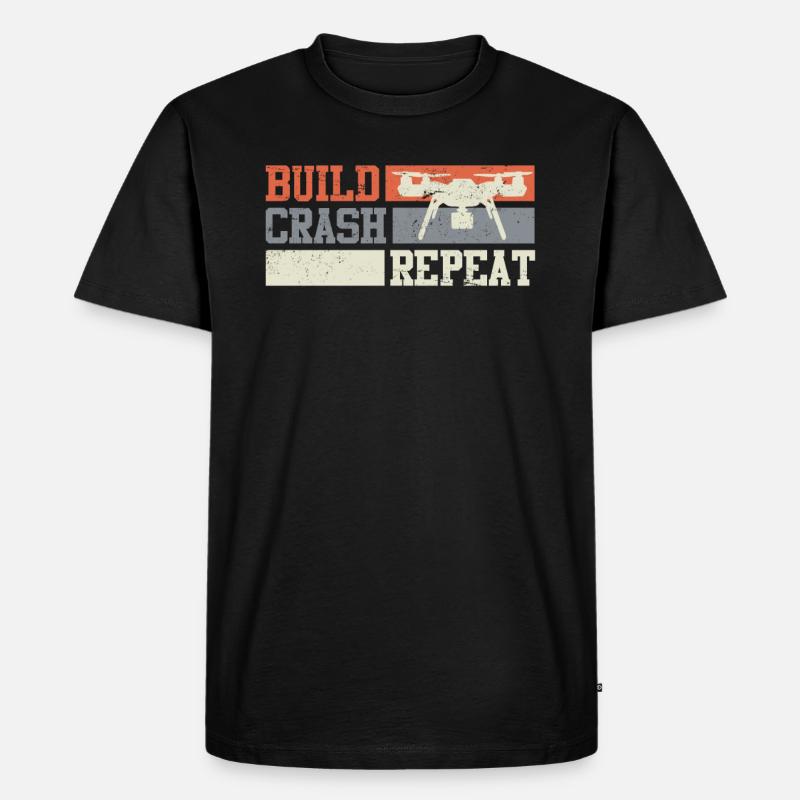 Quadcopter Drones Pilot FPV - Men's Premium Organic T-Shirt - black