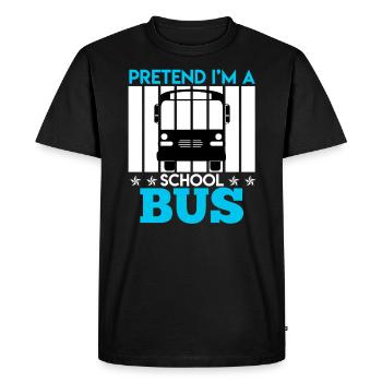 Bus Sort chauffeur bus cadeau - T-shirt Premium bio Homme - noir - Devant - Nico (187cm)