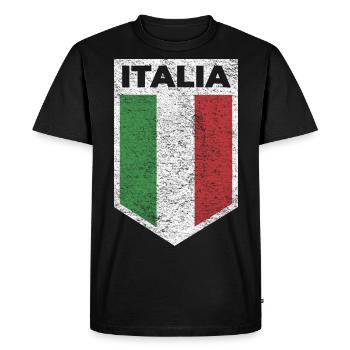 Italia Italia Jersey - Men's Premium Organic T-Shirt - black - Front - Nico (187cm)