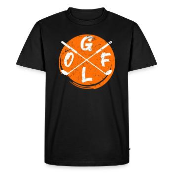 Golf club de golf cool Logo Club de golf - T-shirt Premium bio Homme - noir - Devant - Nico (187cm)