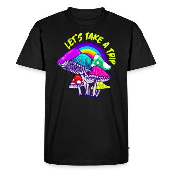 LSD Lets take a trip Party Droge Techno - T-shirt Premium bio Homme - noir - Devant - Nico (187cm)