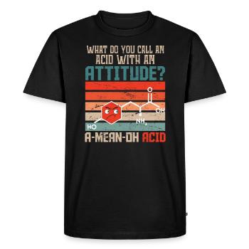 Chimiste blague cadeau de chimie - T-shirt Premium bio Homme - noir - Devant - Nico (187cm)