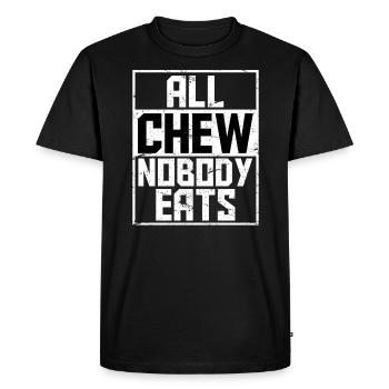 Tout le monde mâche personne mange drôle de MDMA sort Extasy - T-shirt Premium bio Homme - noir - Devant - Nico (187cm)