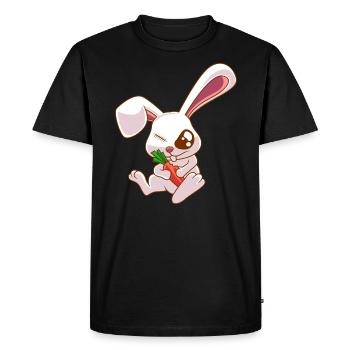Eyed Rabbit Zombie Rabbit Gift - Men's Premium Organic T-Shirt - black - Front - Nico (187cm)