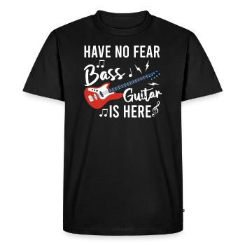 Rocker Rock musique basse guitare basse guitariste - T-shirt Premium bio Homme - noir - Devant - Nico (187cm)