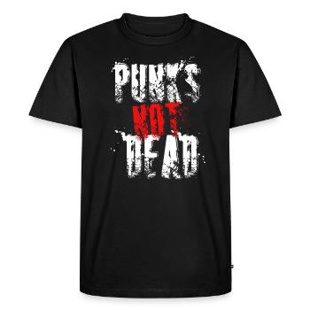 Punk is not Dead Punks Rock Punker Rockmusik - T-shirt Premium bio Homme - noir - Devant - Nico (187cm)