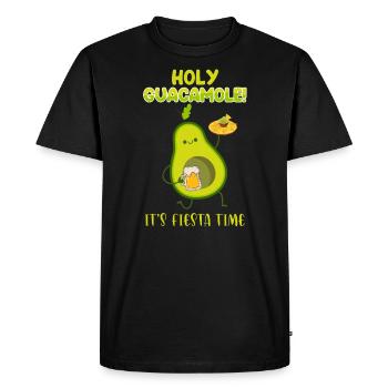 Avocat Guacamole drôle de sort Holy Guacamole - T-shirt Premium bio Homme - noir - Devant - Nico (187cm)