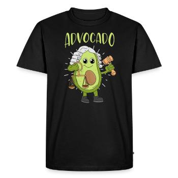 Droit Avocat Advocado Avocats Cadeau Étudiant - T-shirt Premium bio Homme - noir - Devant - Nico (187cm)