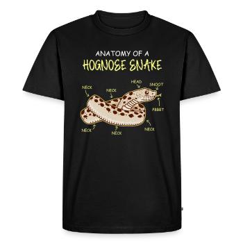 Anatomie serpent nid de nez crochet Natter - T-shirt Premium bio Homme - noir - Devant - Nico (187cm)