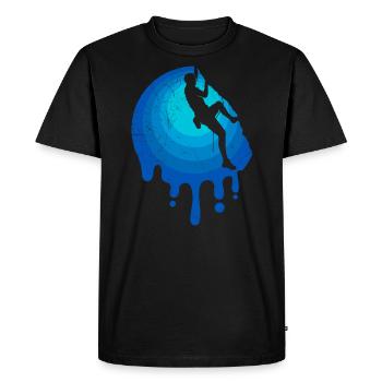 Climbing Climbing Rock Climbing Climbing Holidays - Men's Premium Organic T-Shirt - black - Front - Nico (187cm)