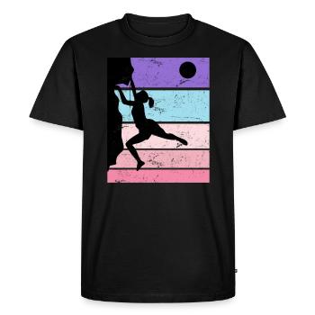 Vinatge Escalade Boulder Kletetrsport Escalade - T-shirt Premium bio Homme - noir - Devant - Nico (187cm)