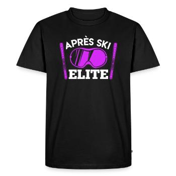 Apres Skieur Snowboarder Apres Ski Elite - T-shirt Premium bio Homme - noir - Devant - Nico (187cm)