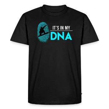 Boarder Snowboarder DNA Saying Snowboard - Men's Premium Organic T-Shirt - black - Front - Nico (187cm)