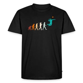 Volleyball servir Evolution Volleyball - T-shirt Premium bio Homme - noir - Devant - Nico (187cm)