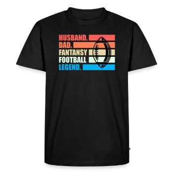 Fantasy Football Dire Mari Papa Fantasy - T-shirt Premium bio Homme - noir - Devant - Nico (187cm)