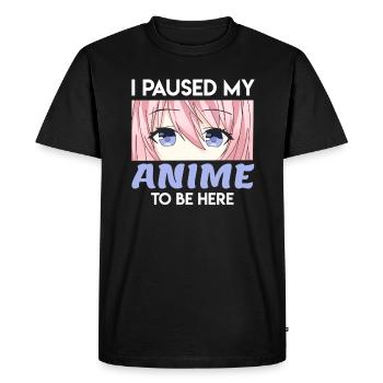 Anime Manga - T-shirt Premium bio Homme - noir - Devant - Nico (187cm)