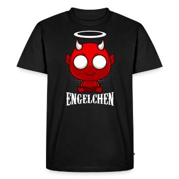 Ange Diable Diable - T-shirt Premium bio Homme - noir - Devant - Nico (187cm)