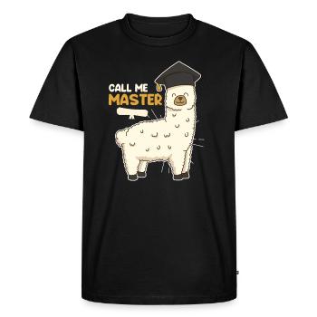 Appelez-moi Master Degree - T-shirt Premium bio Homme - noir - Devant - Nico (187cm)