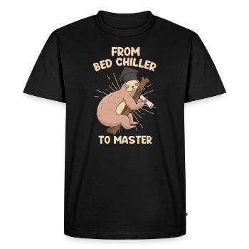Master's Degree 2022 From Bed Chiller - Men's Premium Organic T-Shirt - black - Front - Nico (187cm)