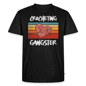 Crochet Gangster Crochet Fil - T-shirt Premium bio Homme - noir - Devant - Nico (187cm)