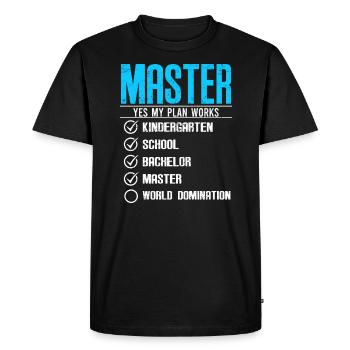 Master Checklist Master 2022 - T-shirt Premium bio Homme - noir - Devant - Nico (187cm)