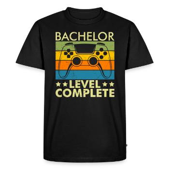 Bachelor Degree Complete Bachelor 2022 - Men's Premium Organic T-Shirt - black - Front - Nico (187cm)