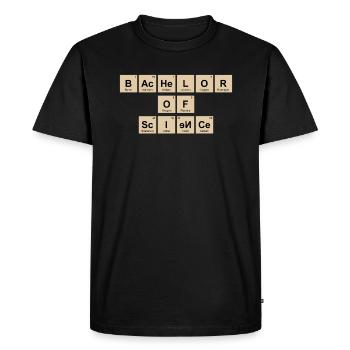 Bachelor's degree Bachelor of Science Bachelor - Men's Premium Organic T-Shirt - black - Front - Nico (187cm)